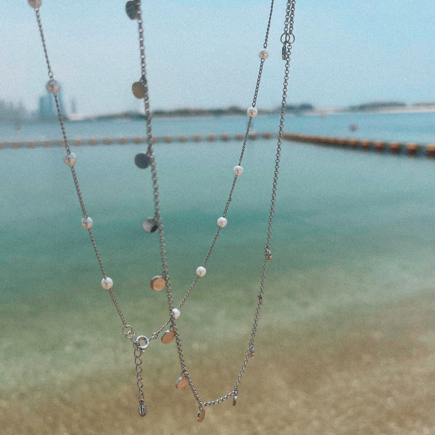 Multi Circle Drop Necklace