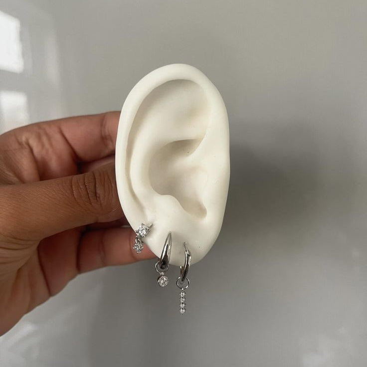 Crystal Bar Earring Charm