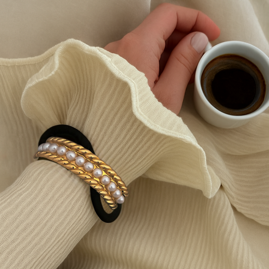 Pearl Ponytail Cuff