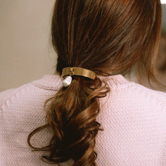 Pearl Drop Ponytail Cuff