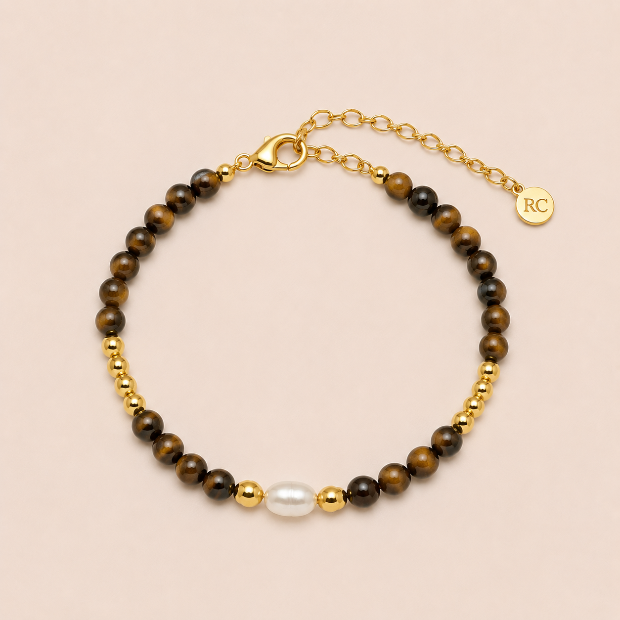 Tiger's Eye Beaded Gemstone Bracelet