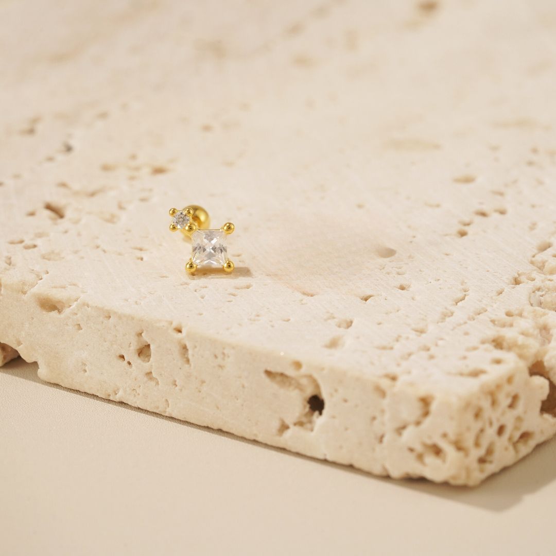 Jewel Barbell Earring