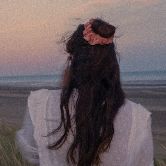 Mauve Velvet Scrunchie