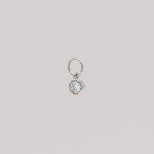 Round Crystal Earring Charm