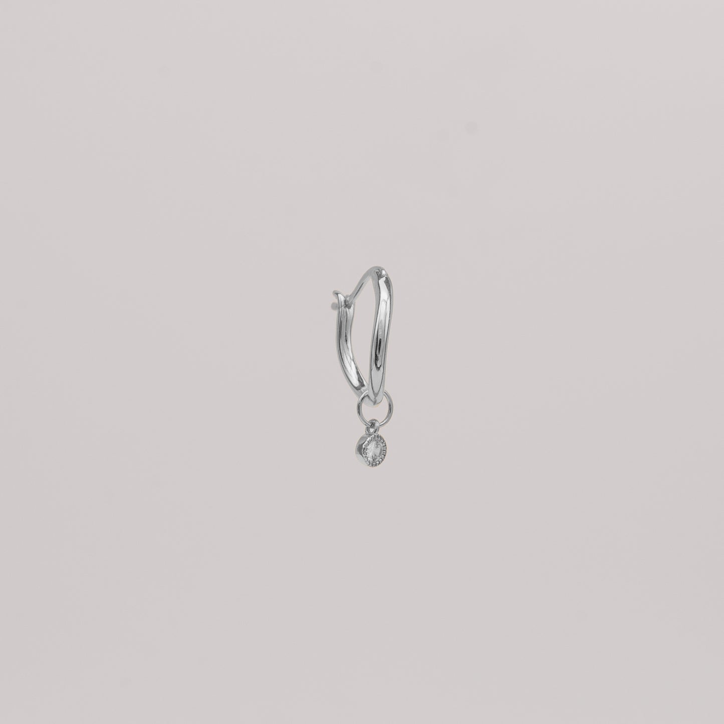 Round Crystal Earring Charm