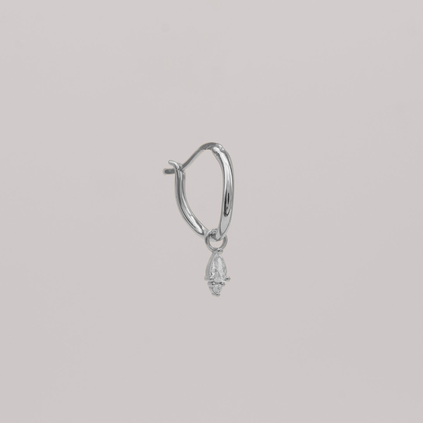 Silver Teardrop Charm