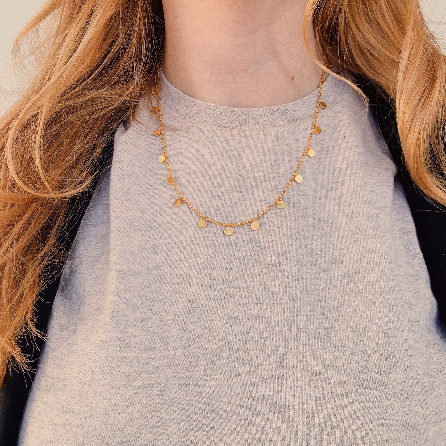 Multi Circle Drop Necklace