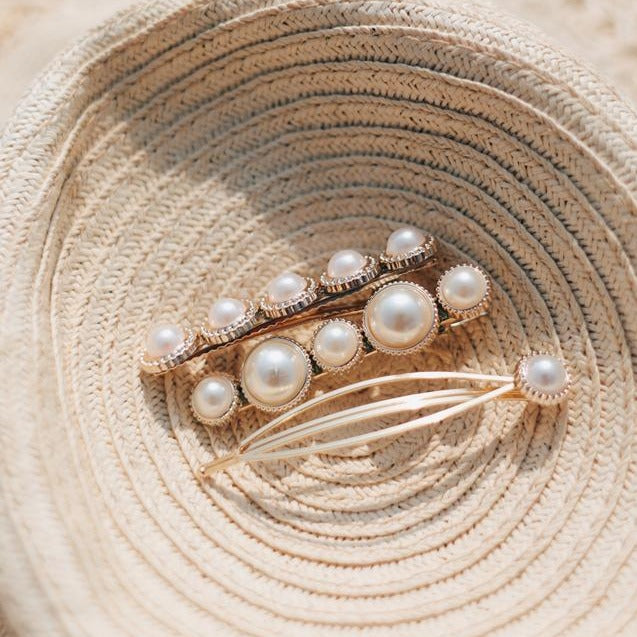 Pearl Hair Clips Set