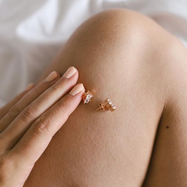 Double Star Stud Earring