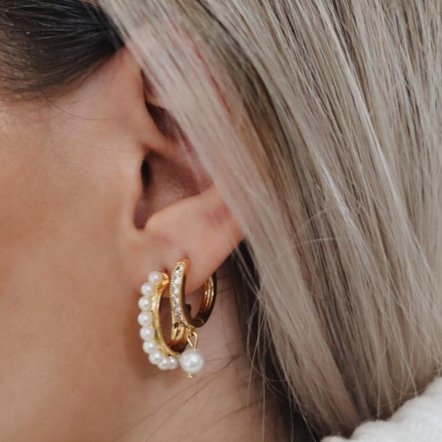 Open Pearl Hoop