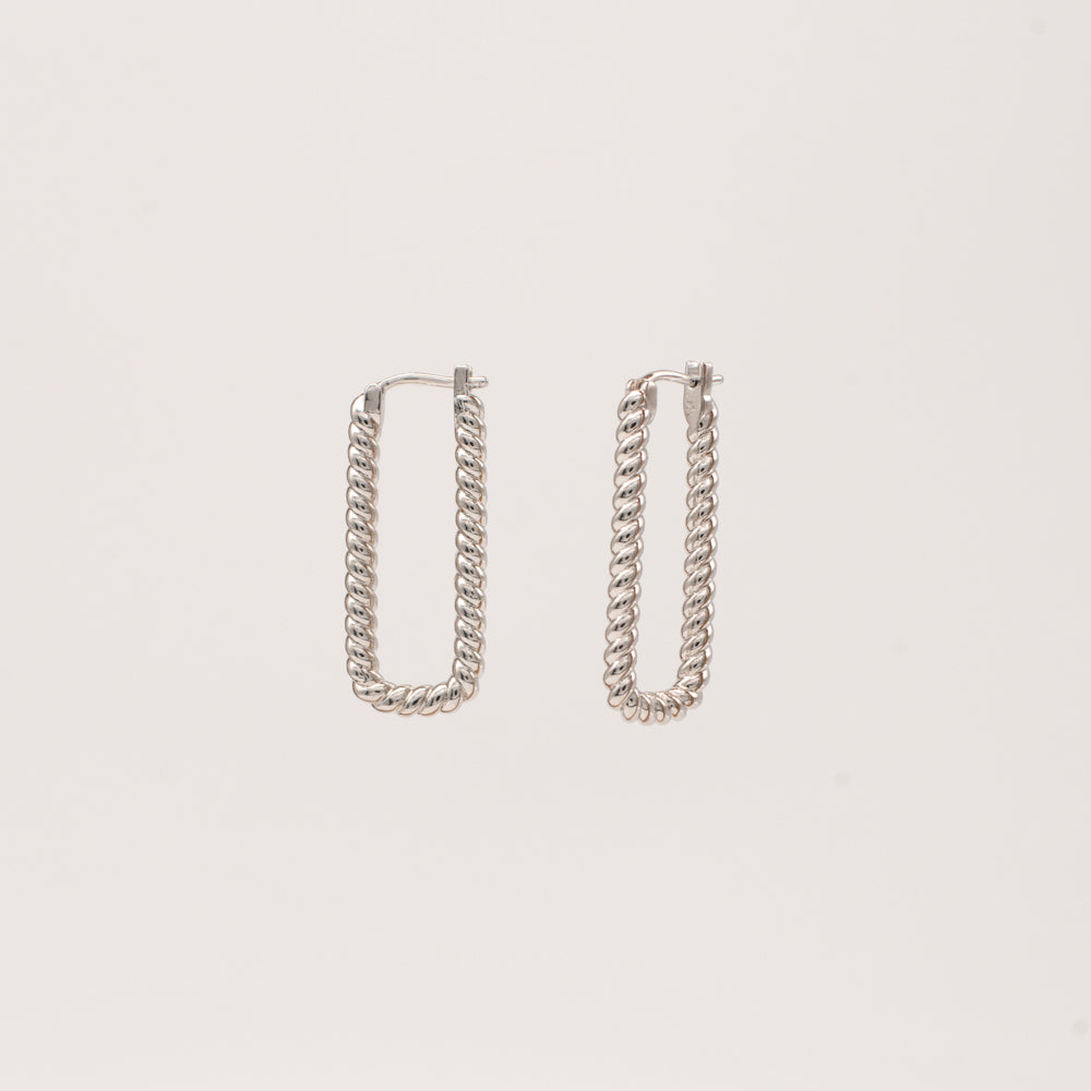 Twisted Rectangle Hoop