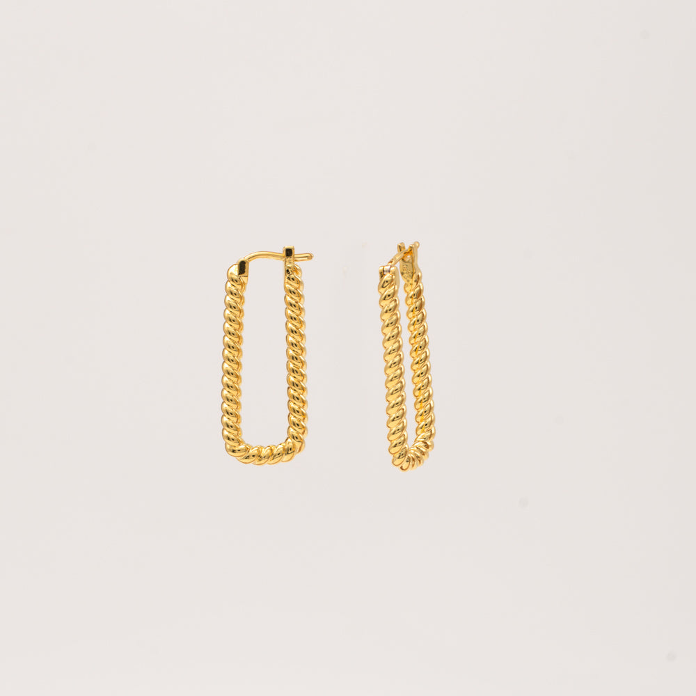 Twisted Rectangle Hoop