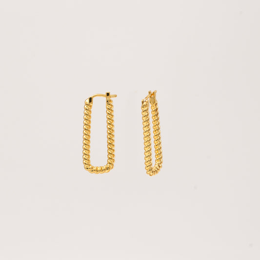 Twisted Rectangle Hoop