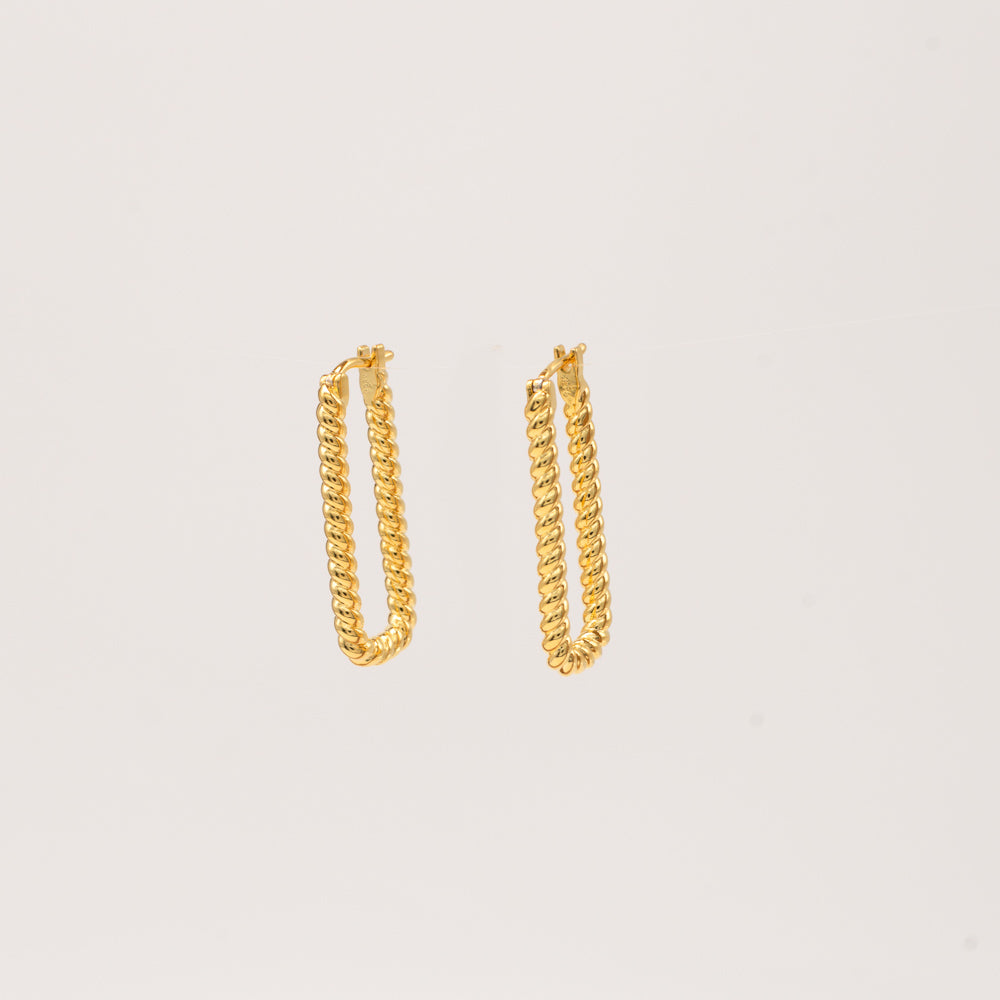 Twisted Rectangle Hoop