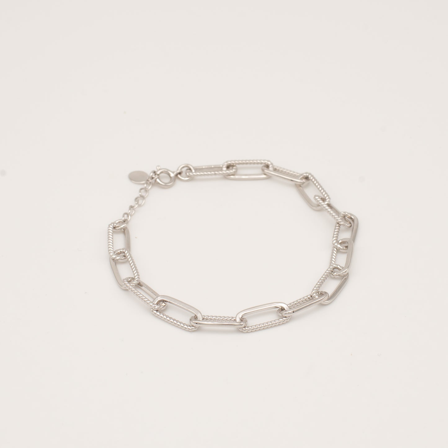 Twisted Simple Rectangle Chain Bracelet