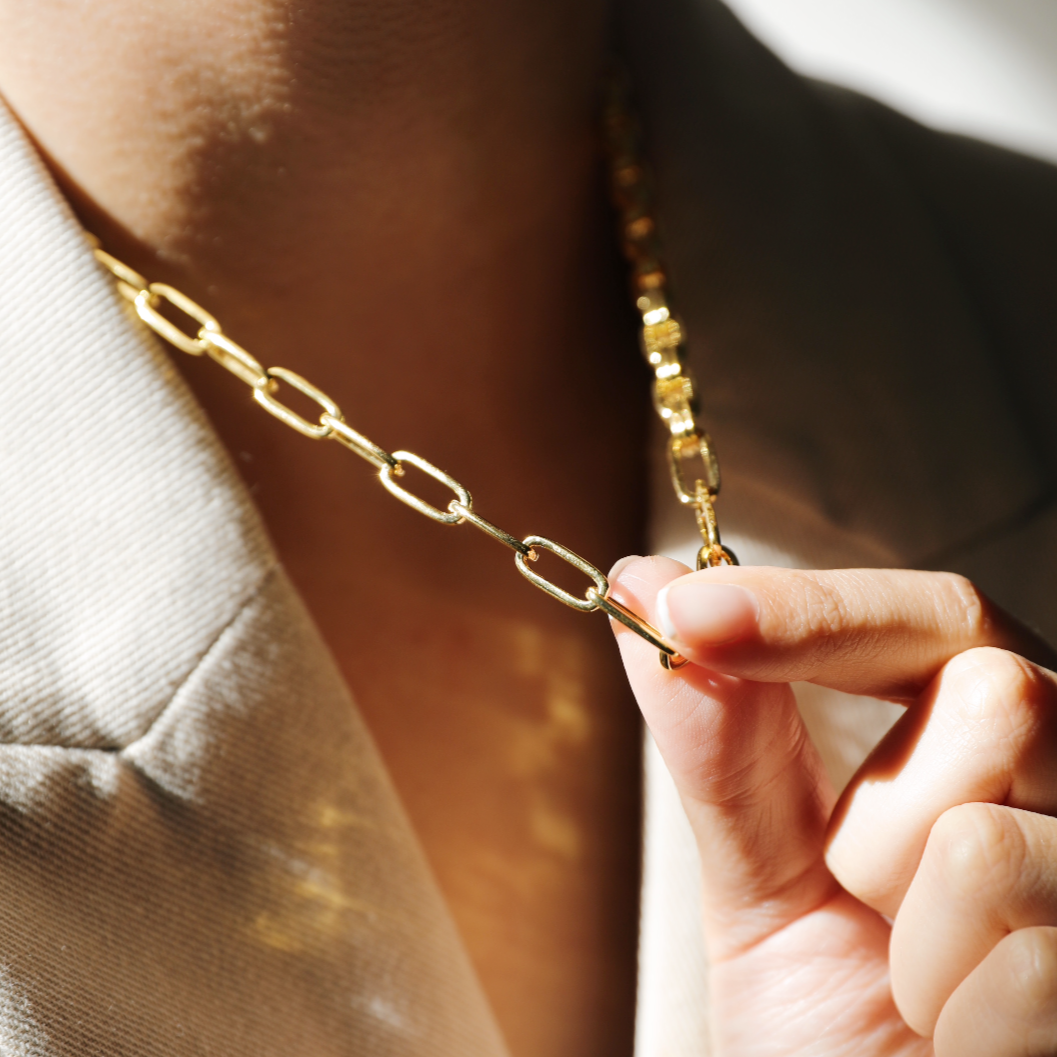 Double Link Chain Necklace