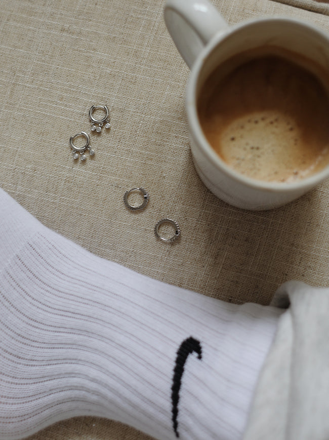 How To Style Silver Hoop Earrings