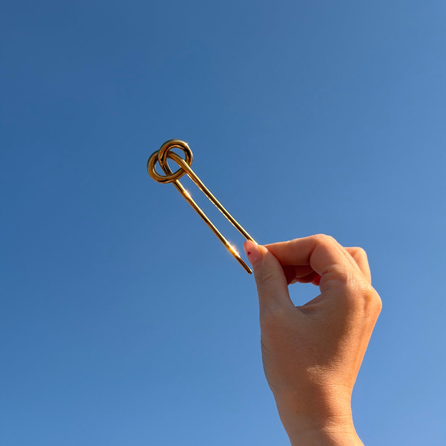 Knot Gold French Hair Pin