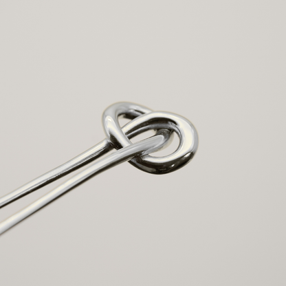 Knot Silver French Hair Pin