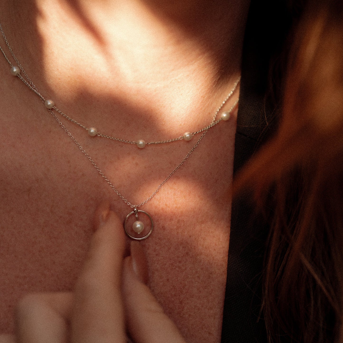 Single Drop Pearl Necklace