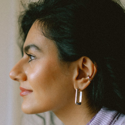 Silver Claw Ear Cuff