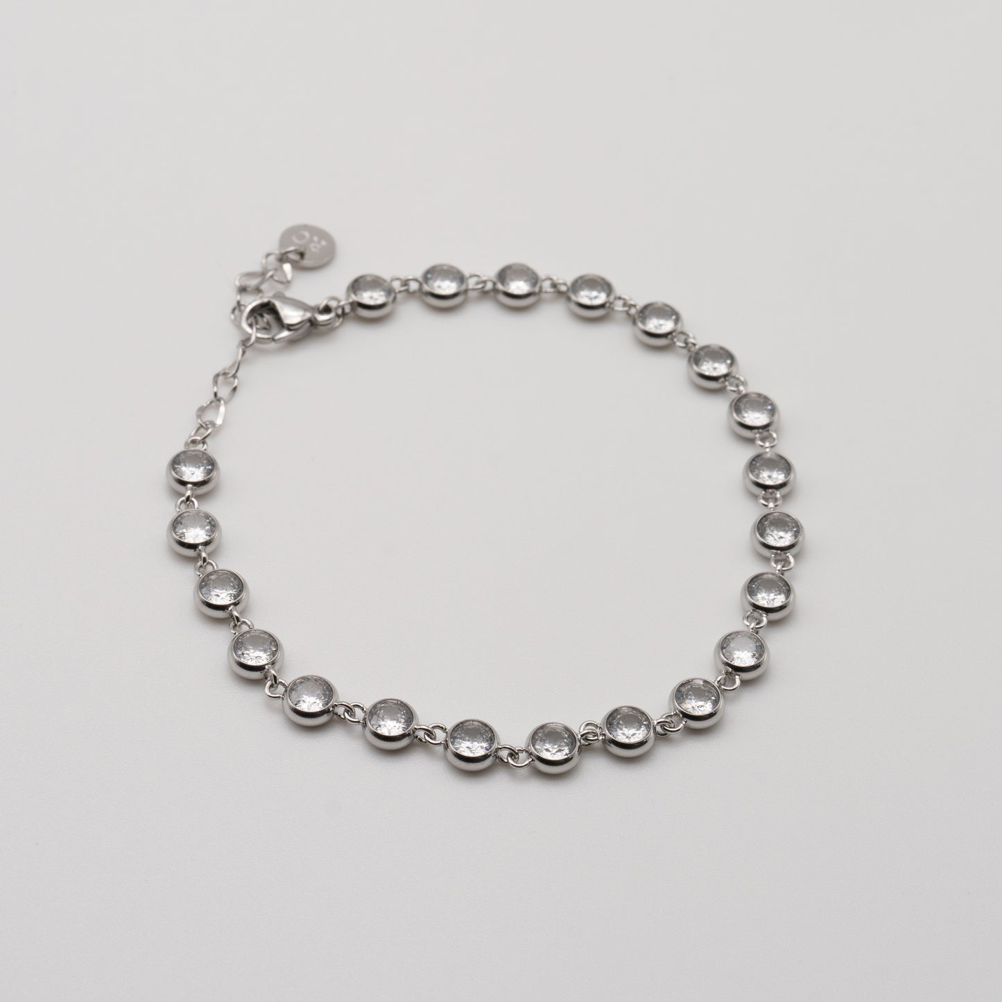 Silver Small Round Tennis Bracelet
