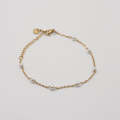 Silver Multi Pearl Bracelet