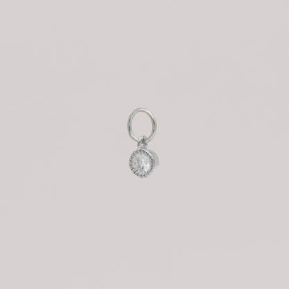 Round Crystal Earring Charm