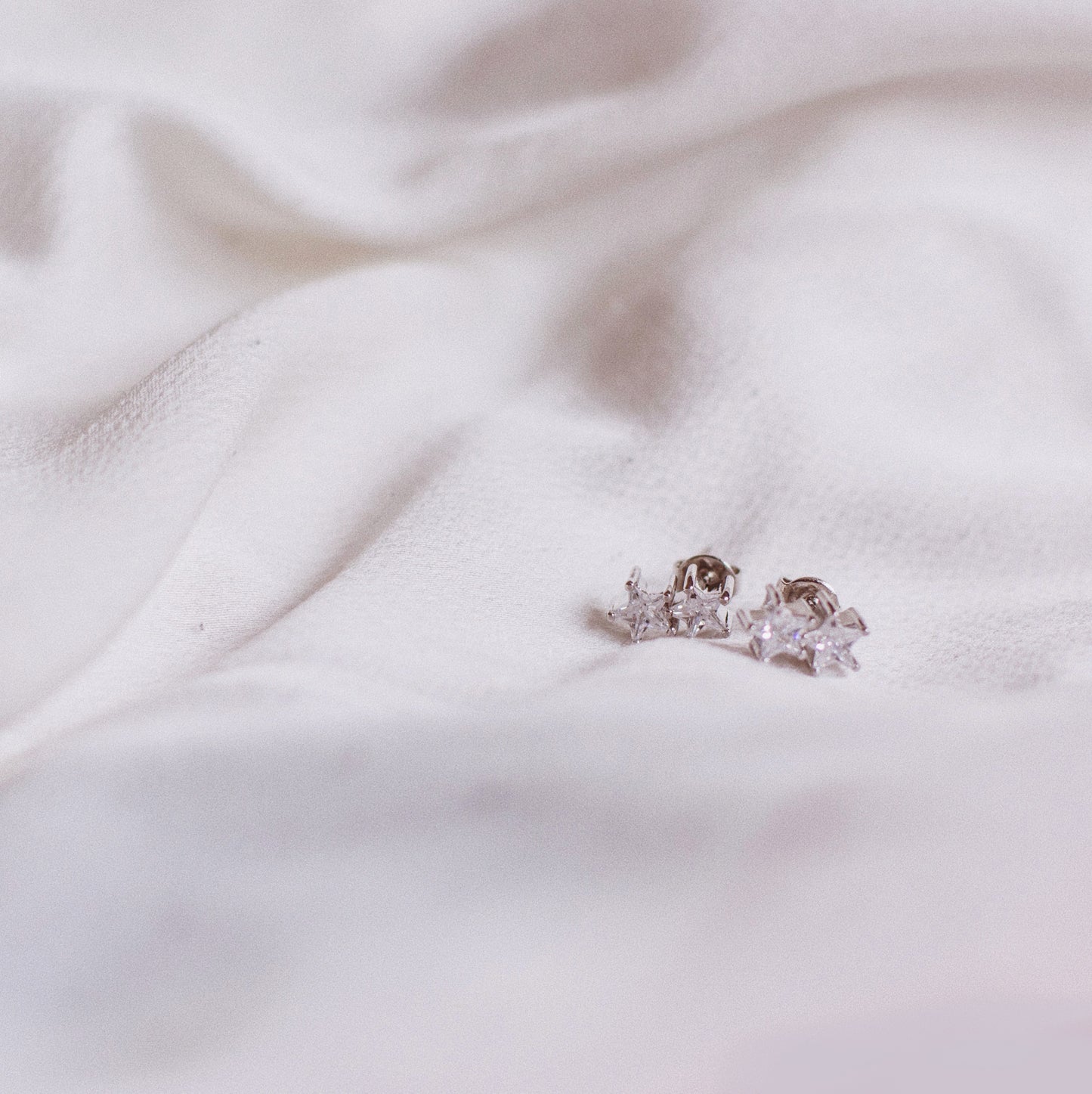 Double Star Stud Earring