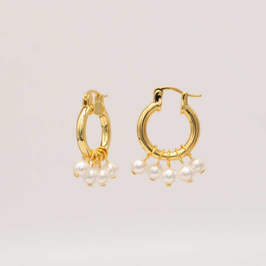 Multi Pearl Hoop