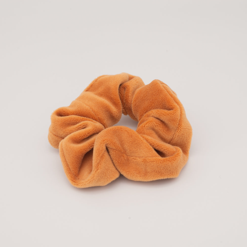 Sweet Orange Velvet Scrunchie