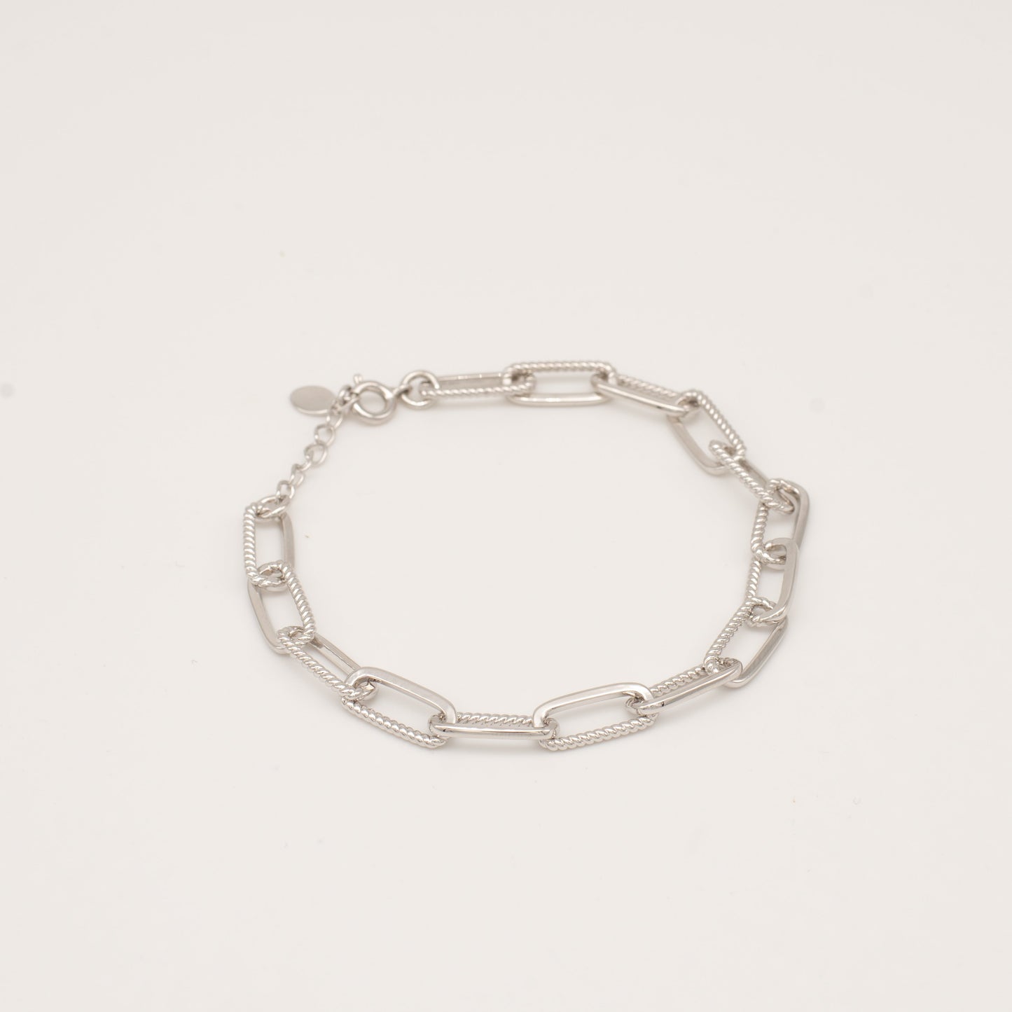 Twisted Simple Rectangle Chain Bracelet